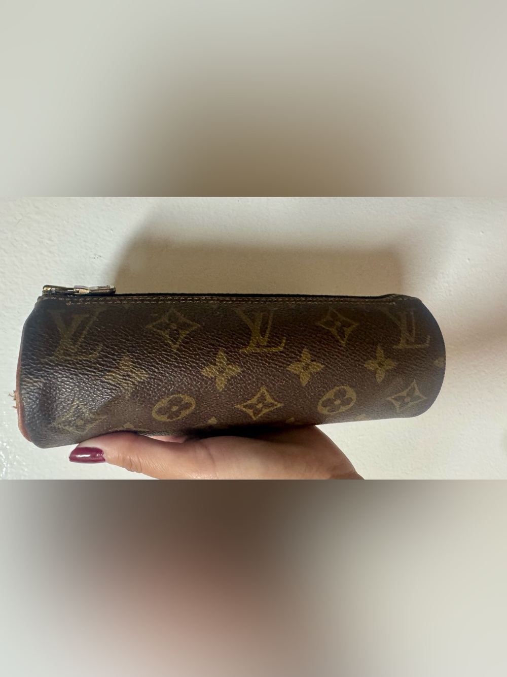 Louis Vuitton Monogram Trousse Ronde Pen Cosmetic pouch case